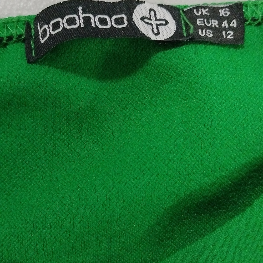 Boohoo Emerald Green Jumpsuit Size 12 - Picture 4 of 5